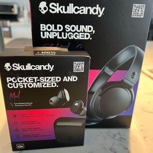 Skullcandy Headphones & Earbuds. Set of 2. BRAND NEW WITH TAGS